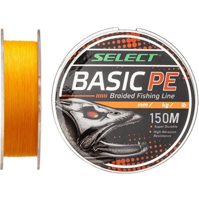 Шнур Select Basic PE 4x 150м (оранжевый) #3.0/0.26мм 45Lb/20.8кг 1870.99.95