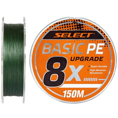 Шнур Select Basic PE 8x 150м (тёмно-зелёный) #1.2/0.16мм 20Lb/9.3кг 1870.31.35