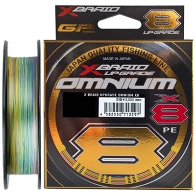 Шнур YGK X-Braid UPGRADE OMNIUM X8 200м #0.6/0.128мм 14Lb/6.4кг X04506