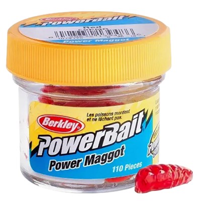 Силикон Berkley Gulp! Power Maggot Red (110 шт) (Опарыш красный) 1079178