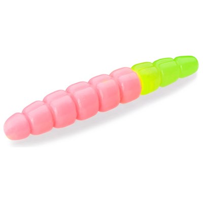 Силикон FishUp Morio (Cheese) 1.2" (12шт в уп.) #133 - Bubble Gum/Hot Chartreuse FUMOCh12133