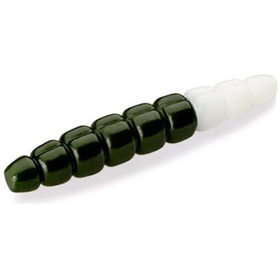 Силикон FishUp Morio 1.2" (12шт в уп.) #140 - Dark Olive/White FUMO12140