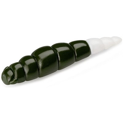 Силикон FishUp Yochu (Cheese) 1.7" (8шт в уп.) #140 - Dark Olive/White FUYocCh17140