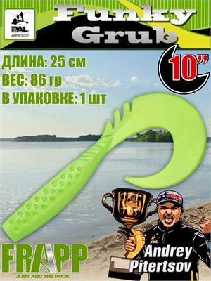 Силикон Frapp Funky Grub 10.0" #21 (1 шт/уп) FRFG1021