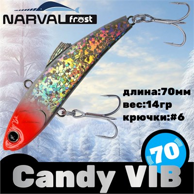 Воблер Narval Frost Candy (Vib) 70 14гр #012-Red Head NFLCV70012