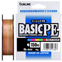 Шнур Sunline BASIC PE4 150м (Multicolor) #1.0/0.171мм 16lb/7.7кг 60093304