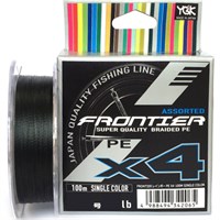 Шнур YGK FRONTIER ASSORTED X4 100м (тёмно зелёный) #1.5/0.205мм 15lb/6.8кг 3420721514