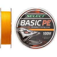 Шнур Select Basic PE 4x 100м (оранжевый) #1.0/0.14мм 15Lb/6.8кг 1870.27.55