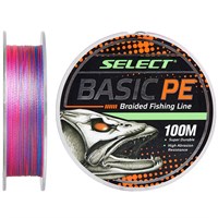 Шнур Select Basic PE 4x 100м (мультиколор) #2.5/0.24мм 40Lb/18.2кг 1870.30.86