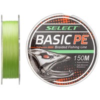 Шнур Select Basic PE 4x 150м (светло-зелёный) #1.7/0.20мм 28Lb/12.7кг 1870.18.17