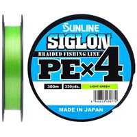 Шнур Sunline SIGLON PE4 300м (Light Green) #1.7/0.223мм 30lb/13.0кг 63052126