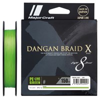 Шнур Major Craft Dangan Braid X DBX8-150GR #0.8/0.10мм 16lb/7.2кг DBX8-150/0.8GR