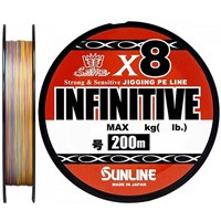 Шнур Sunline INFINITIVE (8braid) 200м (5C) #1.5/0.209мм 30lb/13.6кг 60092898
