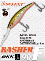 Воблер Select Basher 90F 90мм 14.0гр #24 (1.5-4.0м) VSB90F24