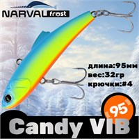 Воблер Narval Frost Candy (Vib) 95 32гр #004-Blue Back Chartreuse NFLCV95004