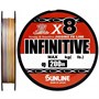 Шнур Sunline INFINITIVE (8braid) 200м (5C) #1.5/0.209мм 30lb/13.6кг 60092898