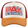 Бейсболка PAL Feel The Fishing Vibe 2023 (бордовая сетка - коричневый козырек) PALPVC-2302